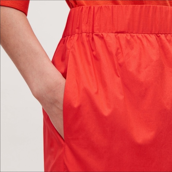 4US❣️COS orange midi skirt - Picture 5 of 6